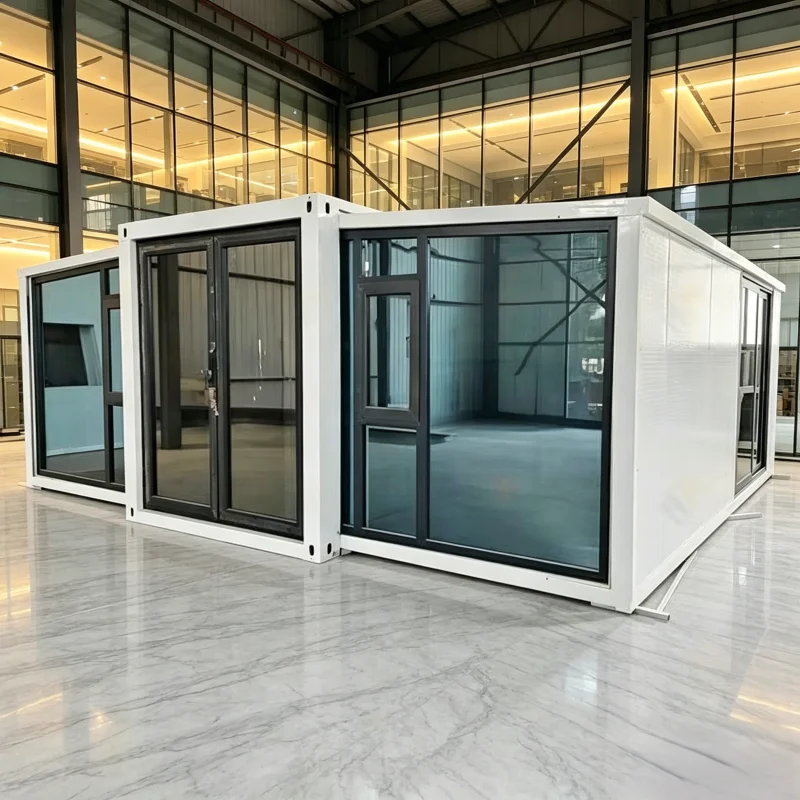 Expandable Container House 20ft 40ft Prefab Luxury Villa With Large Windows For Australia Vacation And Living