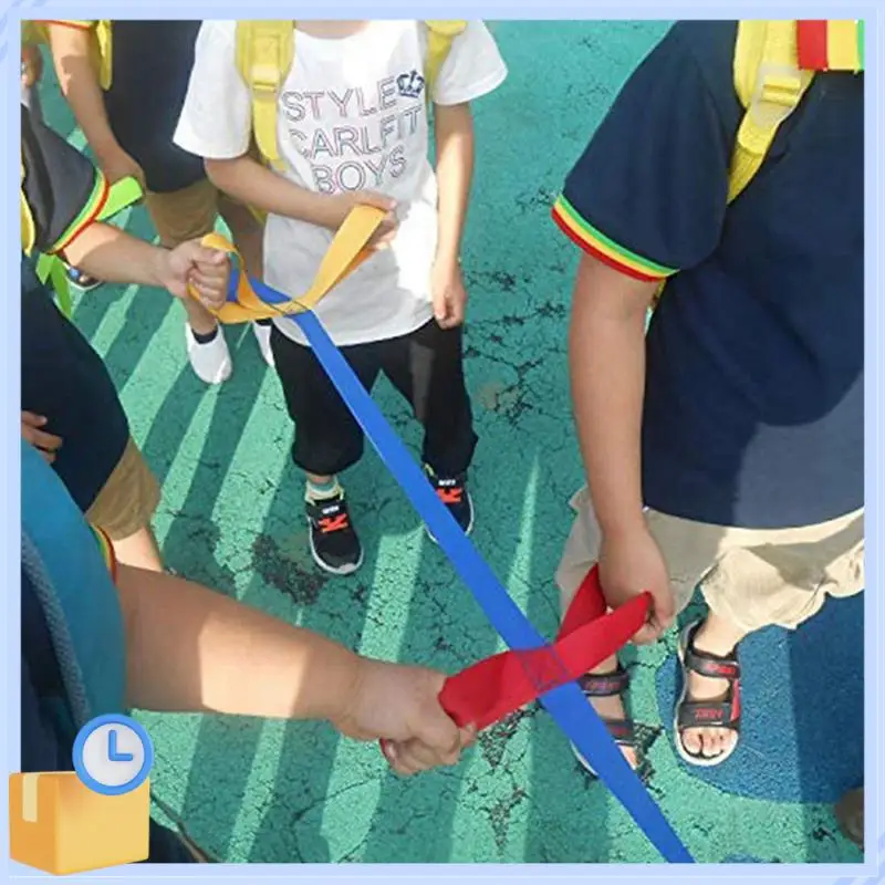 

ABTK-6X Children's Walking Ropes For Preschool Daycare School Kids Outdoor Colorful Handles For Up To 12 Children 2 Teachers