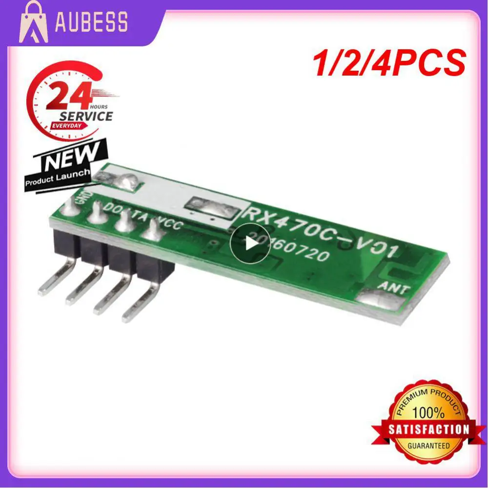 1/2/4PCS 433 Mhz Superheterodyne RF Receiver and Transmitter Module For Arduino Wireless Module Kit 433Mhz Remote