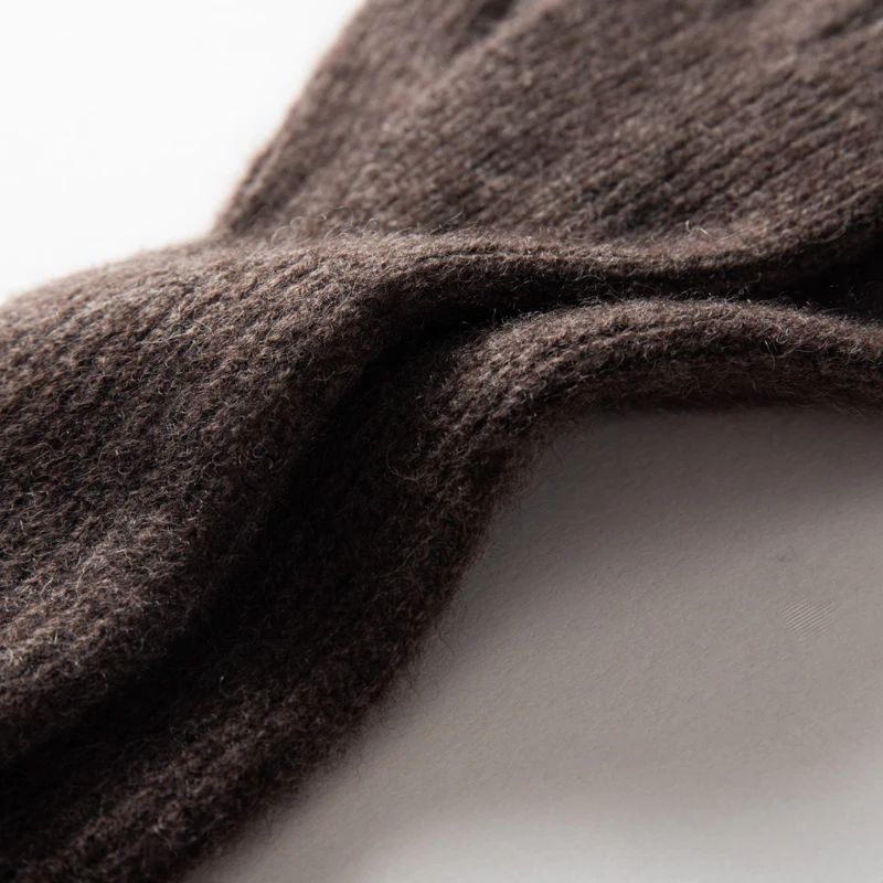 MERRILAMB Herbst Winter Handschuhe Frauen Hohe Qualität Kaschmir Stricken Weiche Warme Touchscreen Fäustlinge Stretch Solide Volle Finger Guantes – Detail 9