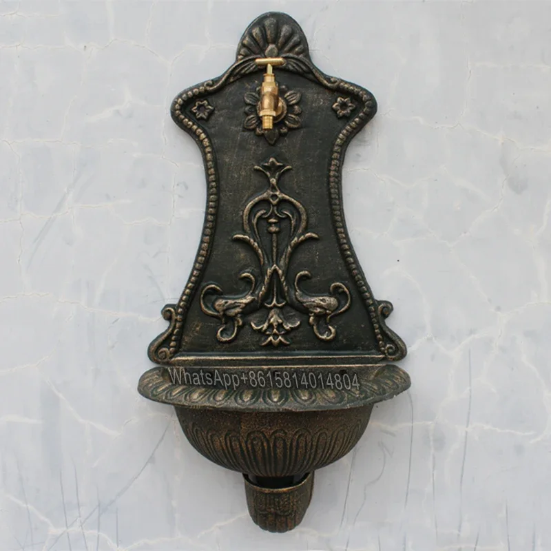 European-style palace aristocratic cast iron sink/courtyard wash basin/home furnishings decorative wall decoration crafts