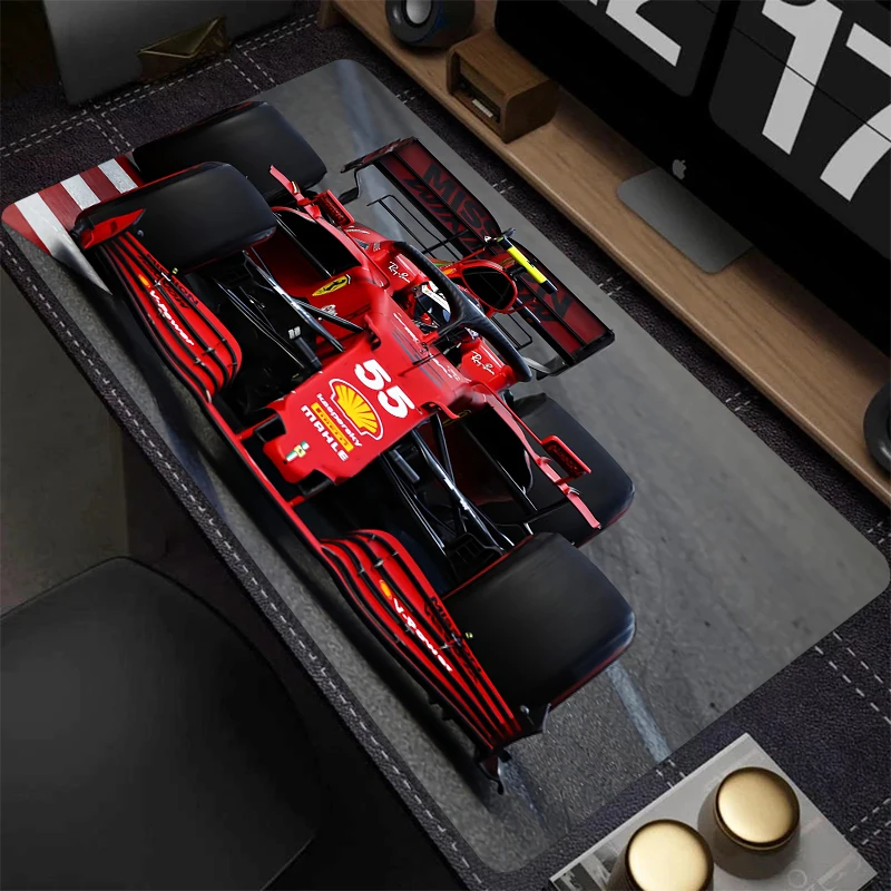 

Коврик для мыши на гоночной тематике, большой игровой коврик для мыши с прошитыми краями, коврик для клавиатуры XXL, подходит для офиса и игр, киберспорта