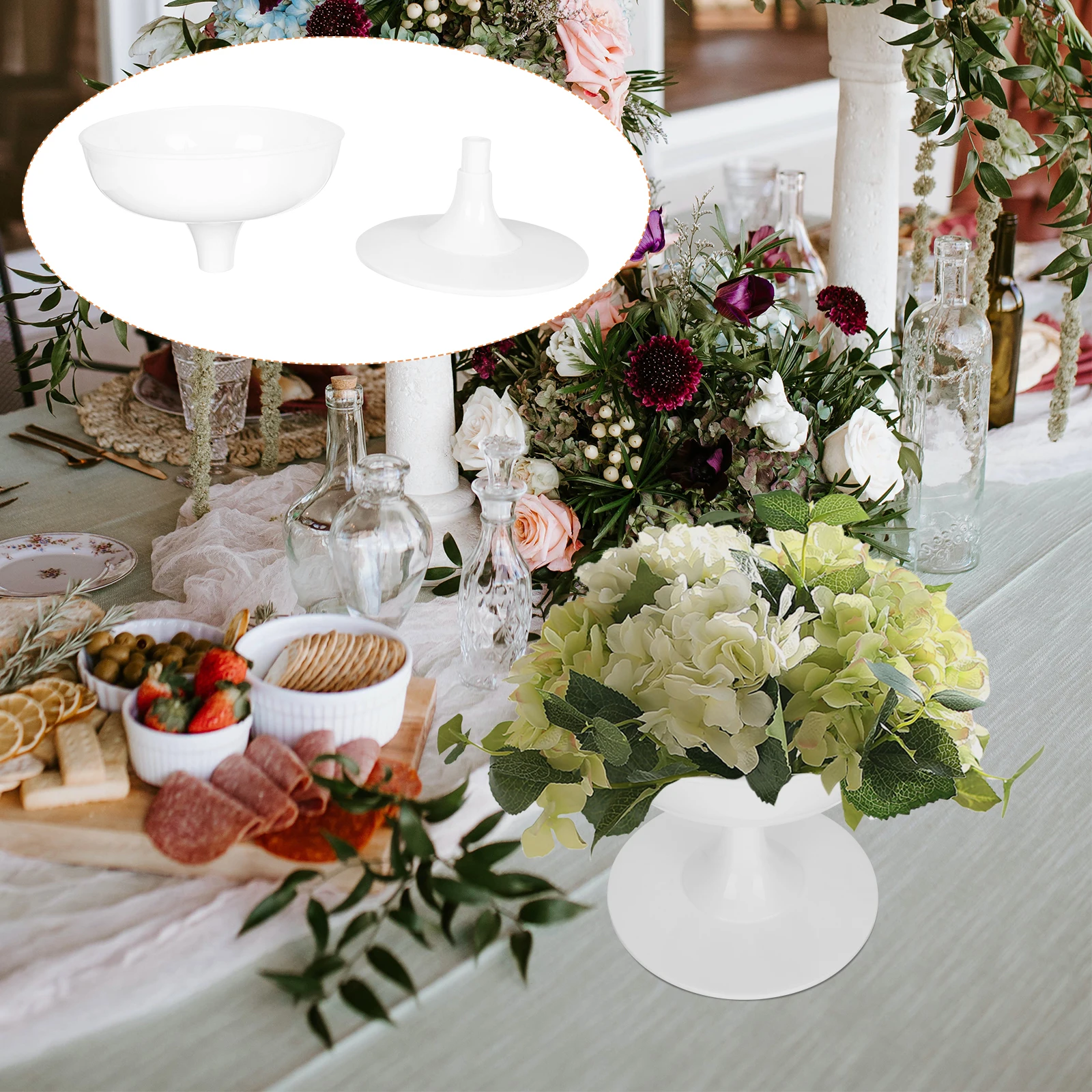 

5 pcs Flower Vase Desktop Decor Plastic Container Home Party nament Creative Vase Flower Arrangement Container Home Decoration