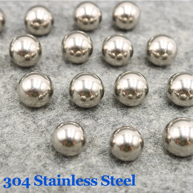 304 Stainless Steel Beads Ball Dia 0.8 6.35 3 ~20mm Smooth Solid Ball High Precision Bearings Roller Beads Solid Ball Slingshot