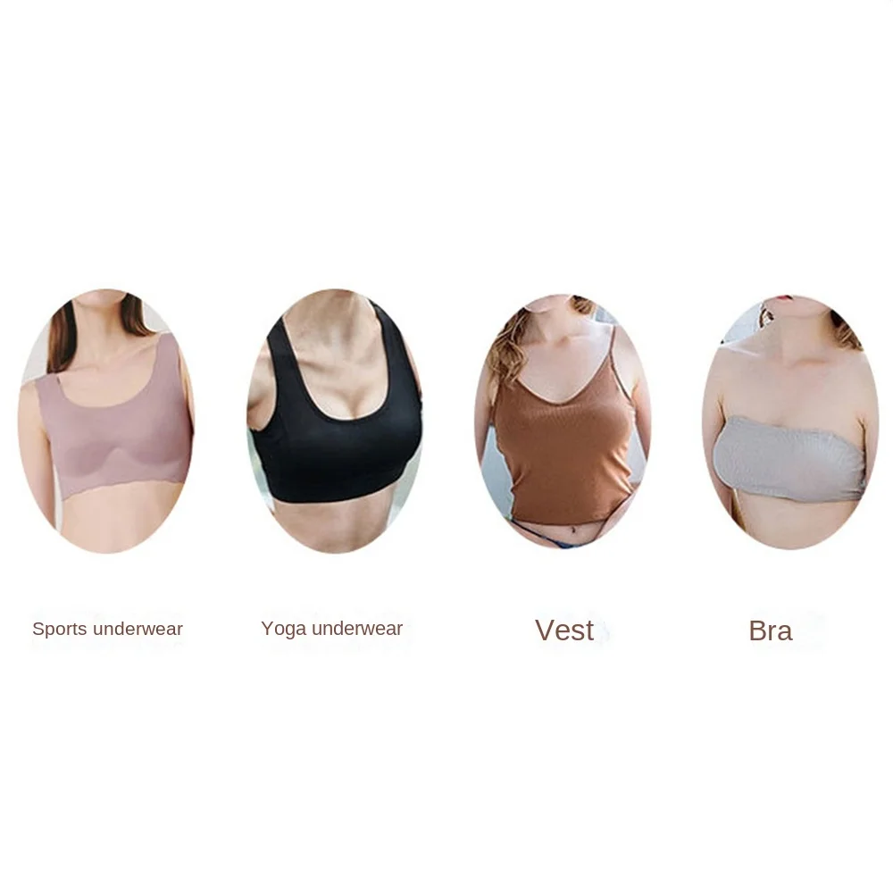 2cm Latex Breast Pad Insert thin Sports Swimsuit Pad Latex Bras Pad Insert Pad Vest  Yoga Bikini Sports Bra Pad