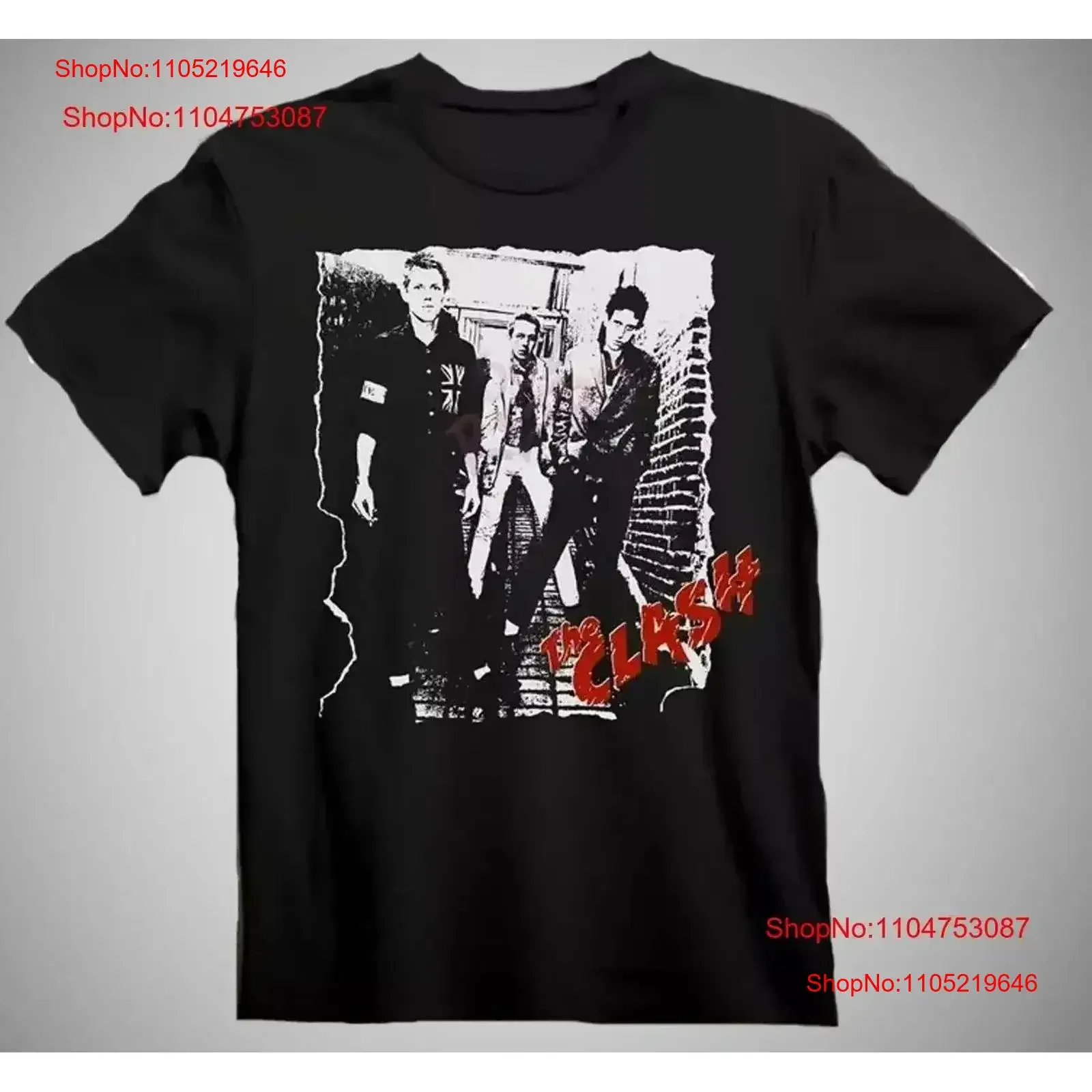 The Clash Punk Rock Band T shirt Gif For Fan vintage Washed Casual graphic Soft Breathable Top Everyday Wear Stretched vintage