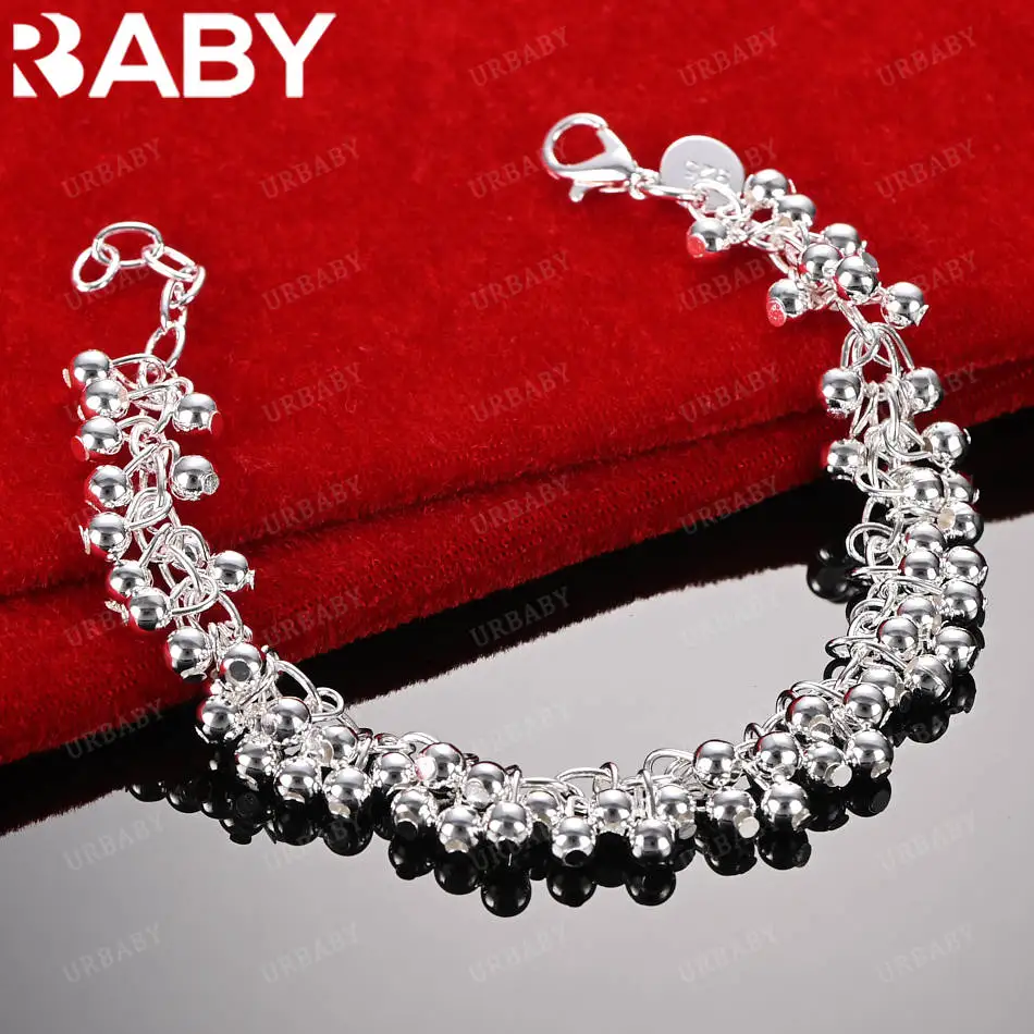 URBABY 925 فضة تصميم أساور للنساء الرجال الإبداع الهدايا الشارع كل مباراة الحفلات والملابس اليومية