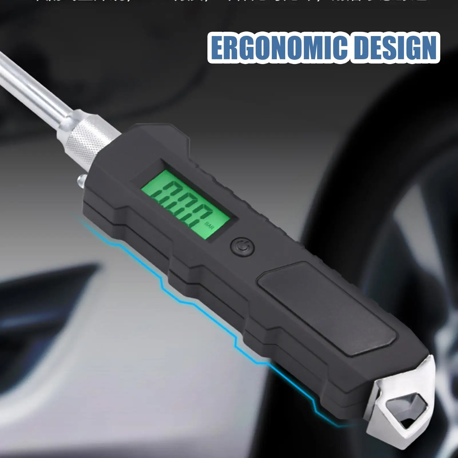 

Манометр для шин с ЖК-дисплеем, водонепроницаемый тестер, двойной манометр для воздушных шин с подсветкой для водителей, внедорожников, автомобильных грузовиков