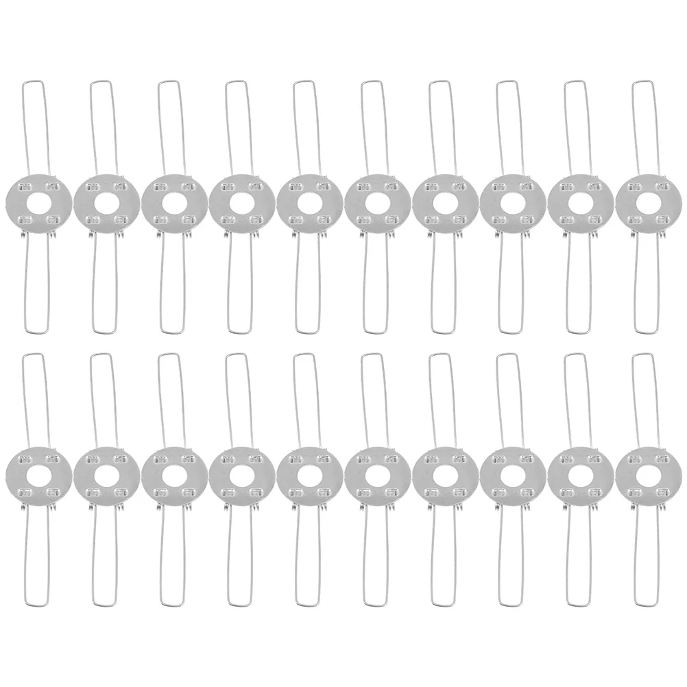 

30 Pcs Shade Buckle Pendant Light Spring Clamps Lampshades for Table Clips Support Buckles Shape Installation Lights Iron