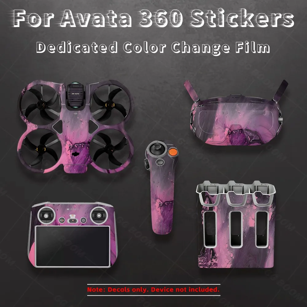 For Avata 360 Full Coverage Body Sticker For Goggles N3 RC N2 Scratch Resistant Protection Film PVC Colorful Cool Skin Decals