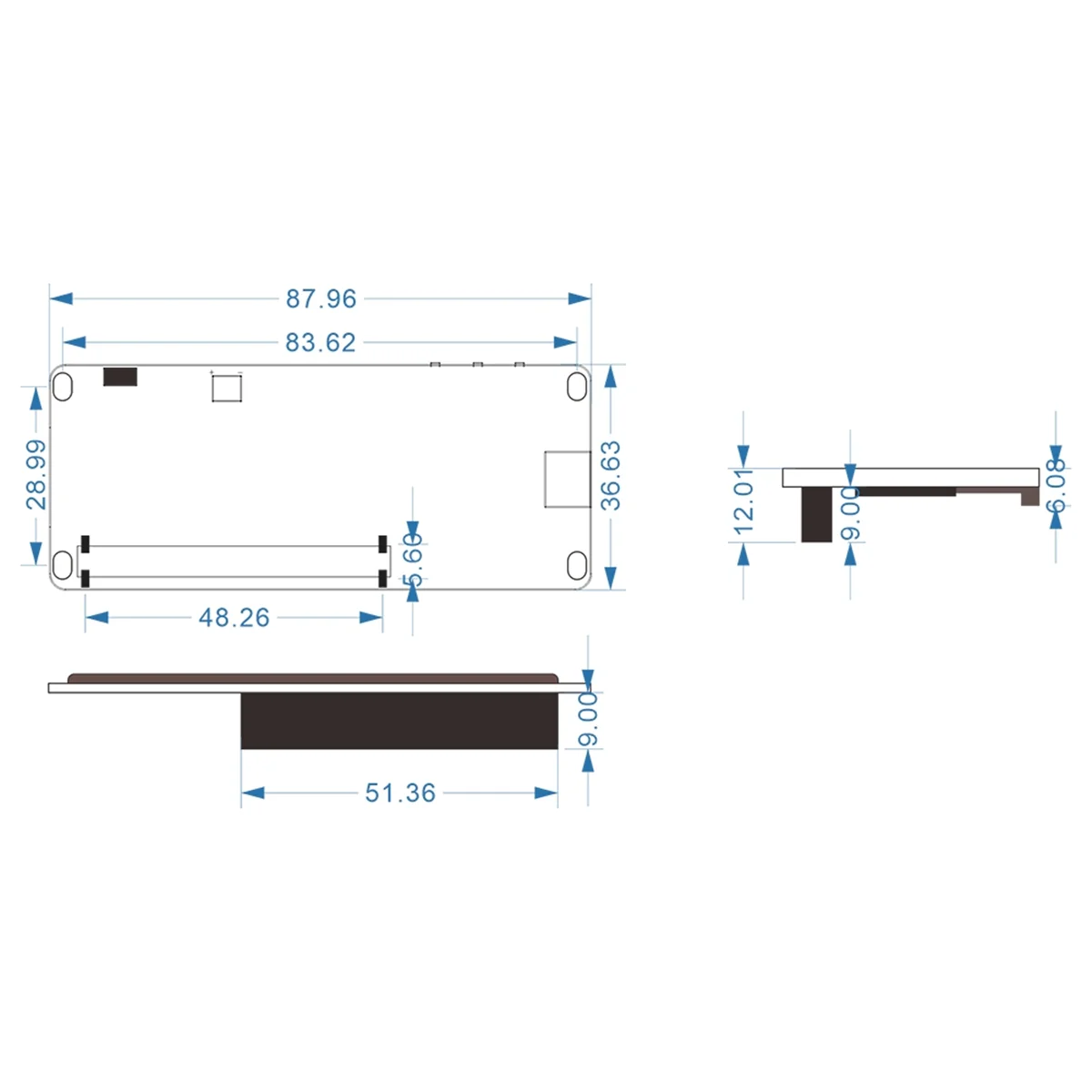 AT87-2.90 E-Ink Display Meshtastic ESP32 LoRa for Arduino Smart Price Tag E-Paper Monitor Devboard Bluebooth WiFi 902-928MHz