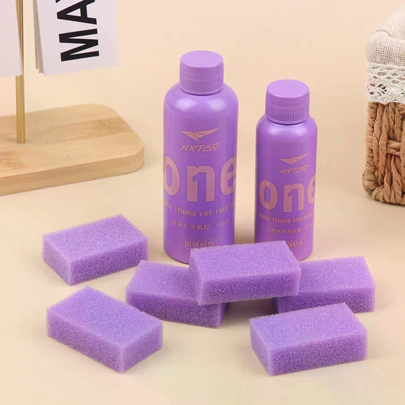

50/100ml Professional Inorganic Glue Adhesive Table Tennis Racket Ping Pong Bat Rubber Adhesive High Adhesion With Sponge Wipe
