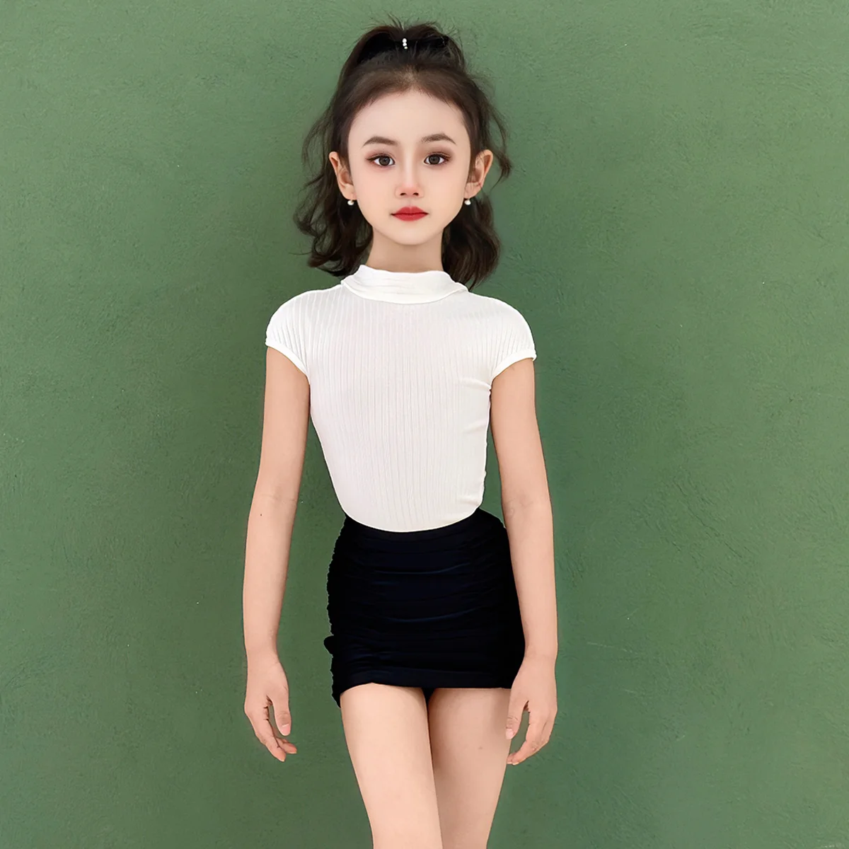 

Kids Samba Latin Dance Performance Clothes For Girls Latin Dance Clothing Children'S Stage Competition Practice Suits SL13060