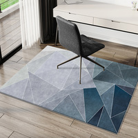 VIKAMA1PC Crystal Velvet Carpet Living Room Dirty Desk Computer E-Sports Swivel Chair Floor Mat Bedroom Bed Blanket Home Decor