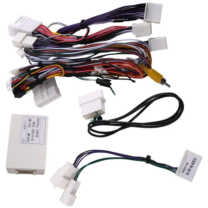 AASS-Wiring Harness Protocol Box Kit For 10-Inch Car DVD Navigation High-End For Toyota Land Cruiser LC100 Lexus LX470 2002-2007