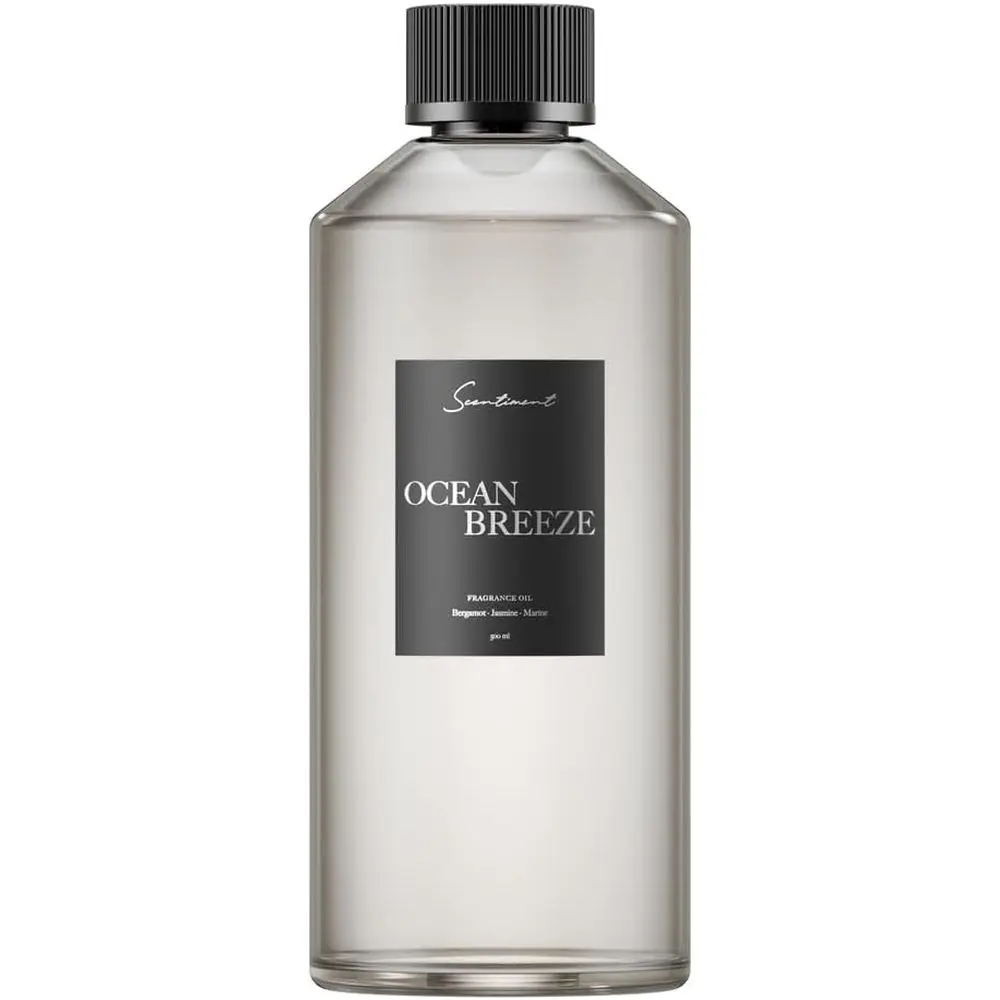 

Ocean Breeze Diuser Oil – Bergamot, Lemon, Jasmine with Marine & Amber Scent or Diusers, ragrance Oil – 16.91 l oz (500 mL)