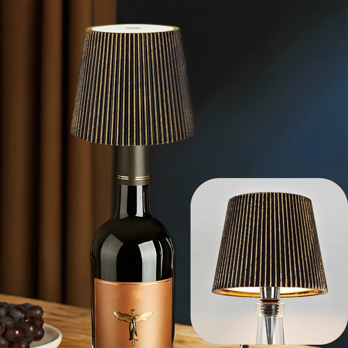 NONE Wireless LED Wine Bottle Lamp 4