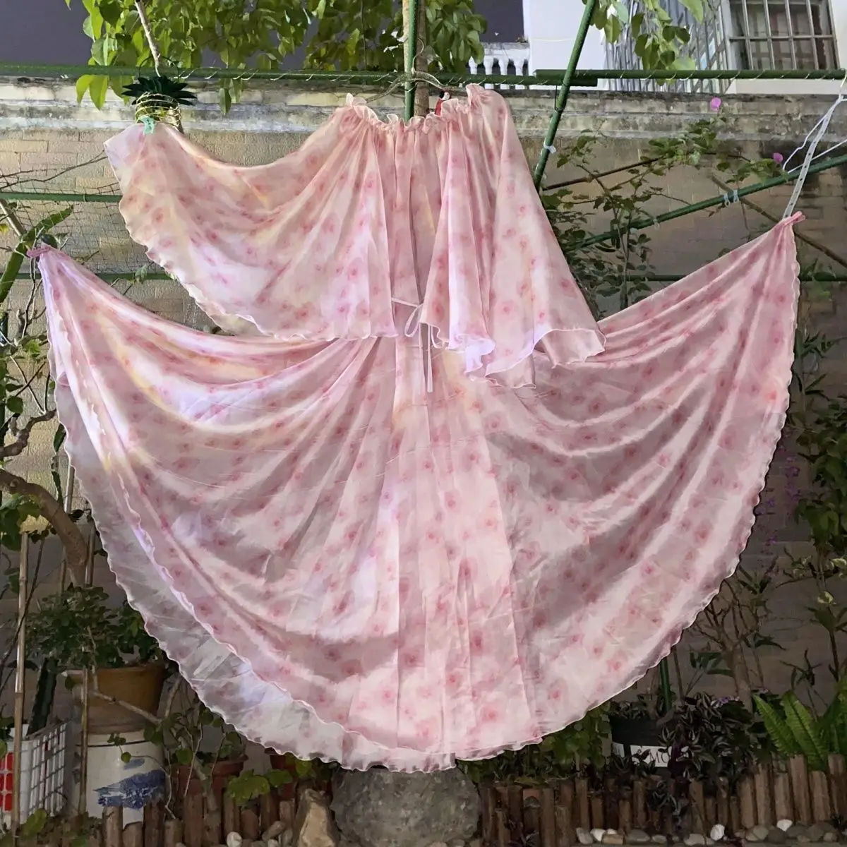 Glossy Women Ruffles Satin Long Dress Loose Maxi Dress One-piece Elegant Dresses Sleeping Wear