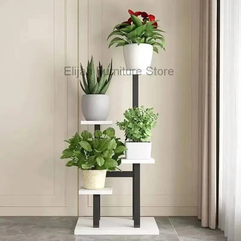 

Fashion Aesthetics Flower Shelf Designer Decoration Living Room Balcony Shelf Flower Pot Minimalist Modern Muebles Furniture