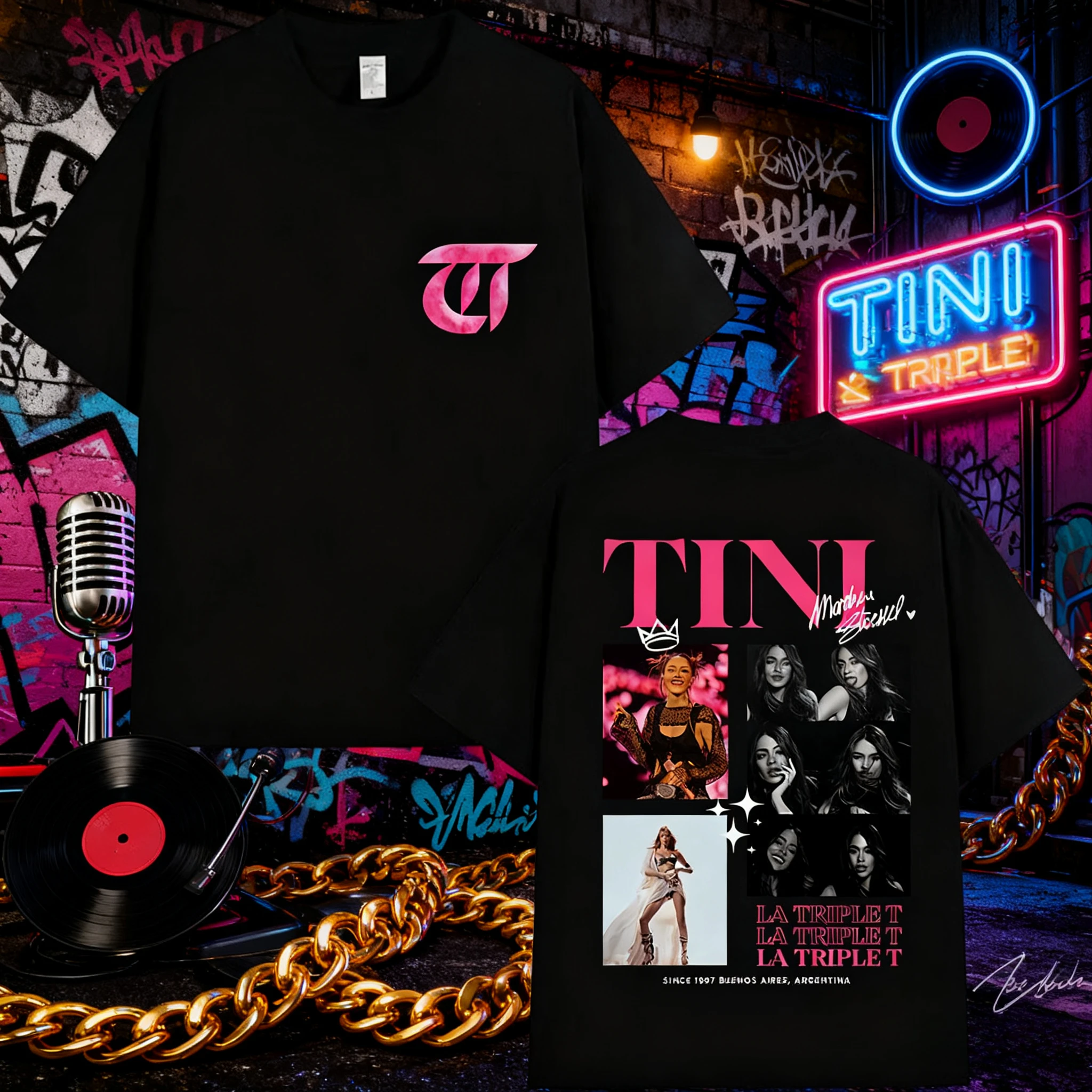 2025 الصيف المغني تيني ستوسيل فوديرا جولة ألبوم الجرافيك تي شيرت الرجال الهيب هوب الرجعية القطن قصيرة الأكمام فضفاضة قميص غير رسمي