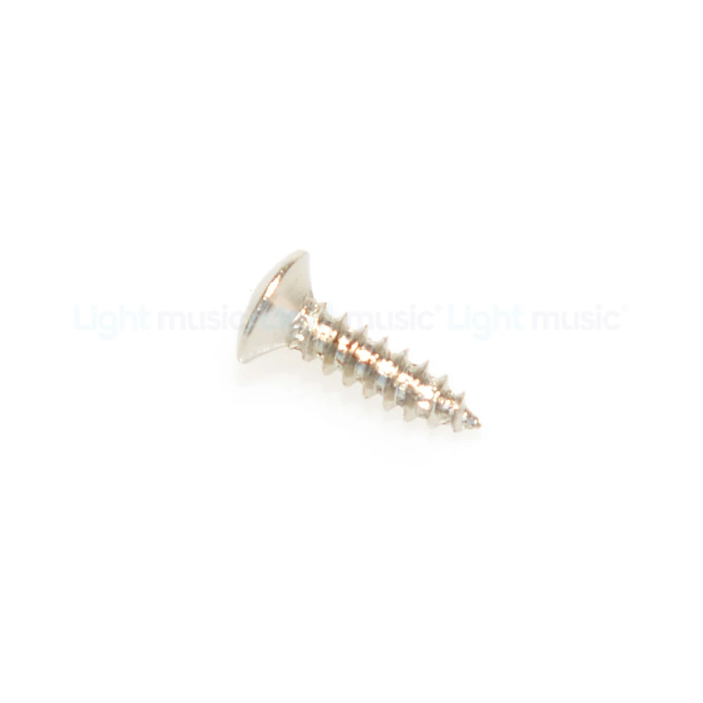 100pcs Chrome Guitar Pickguard Screws 3*12mm  For FD ST/TL LP/SG Electric Guitar Bass