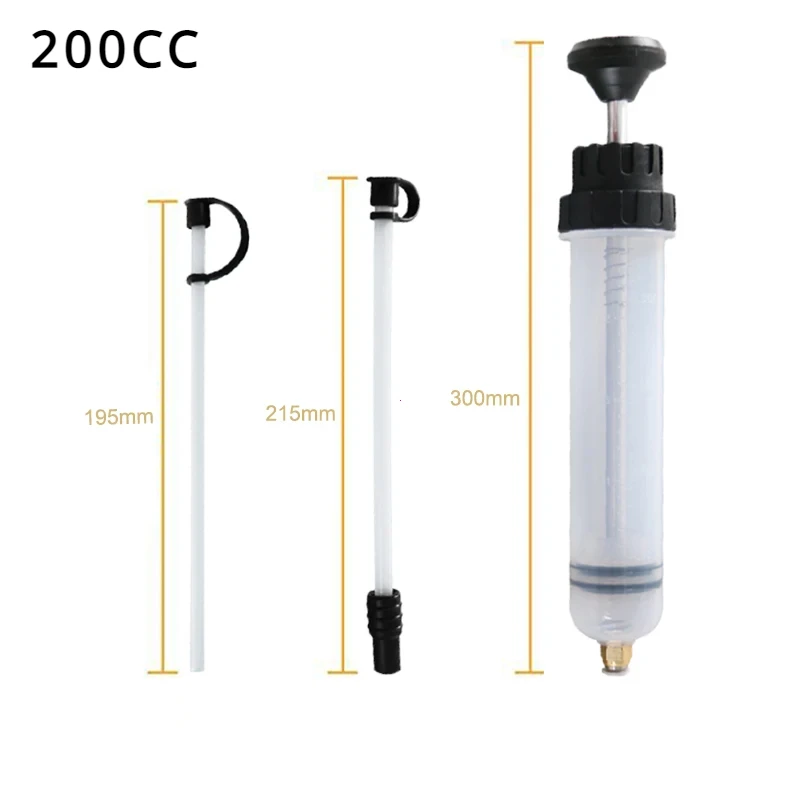 Car Brake Fluid Oil Extractor Auto Oil Change Syringe with Hose Manual Fuel Suction & Filler Fluid Oil Change Evacuator Pump