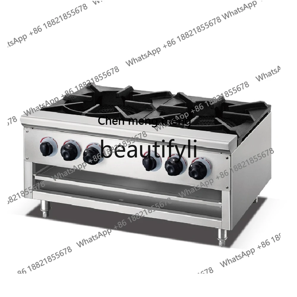 

X Commercial gas, double head furnace, independent temperature control, desktop soup warmer, multi-fire temperature control