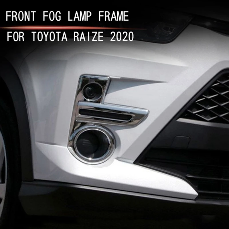 Front Fog Lamp Cover Trim Foglight Bezel Fog Light Frame Decoration For Toyota Raize 200 Series