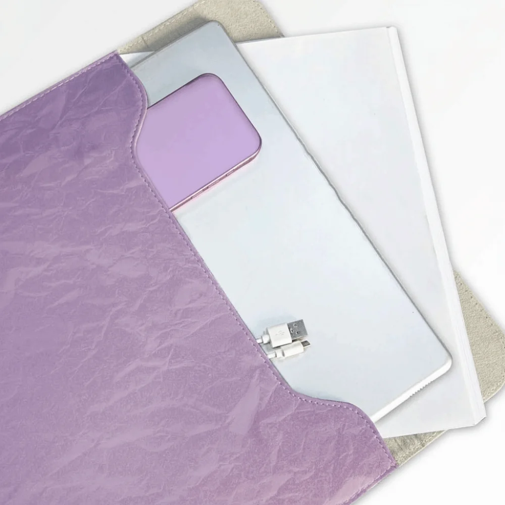Magnetic Closure 14inch Laptop Bags Faux Leather Waterproof Laptop Sleeve Pouch Envelope Design Lightweight Notebook Sleeve