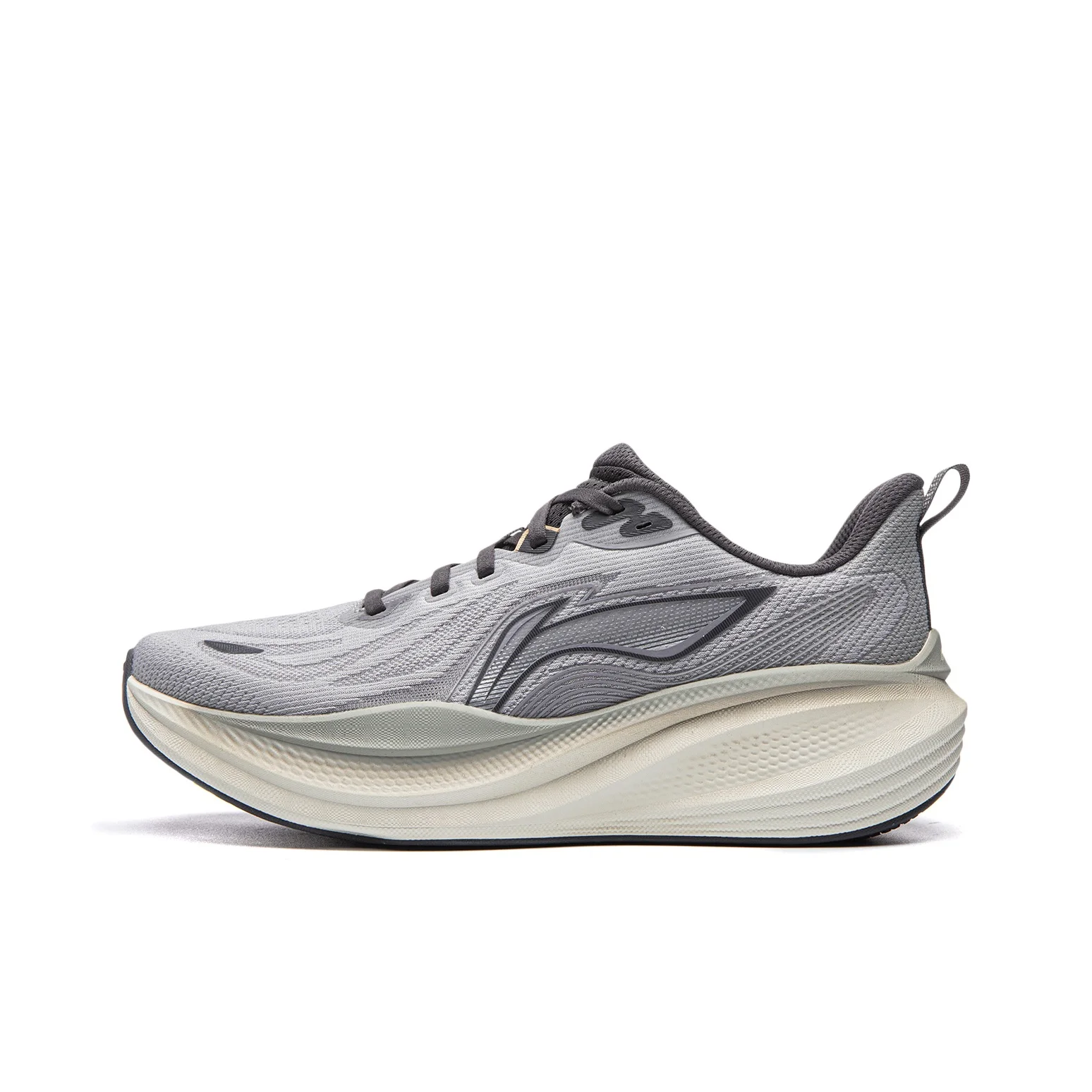 Li Ning Leisurely 2 Cushioning Low top Running Shoes Men's Calm Gray ARSW039-3