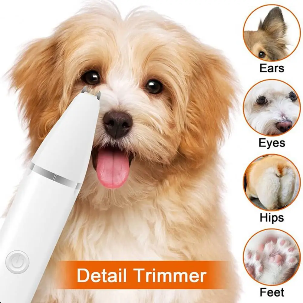 Dog Grooming Shears Cordless Pet Grooming Set Low Noise Electric Dog Clippers with Ceramic Blades 4 Guide Combs Trimmer Kit