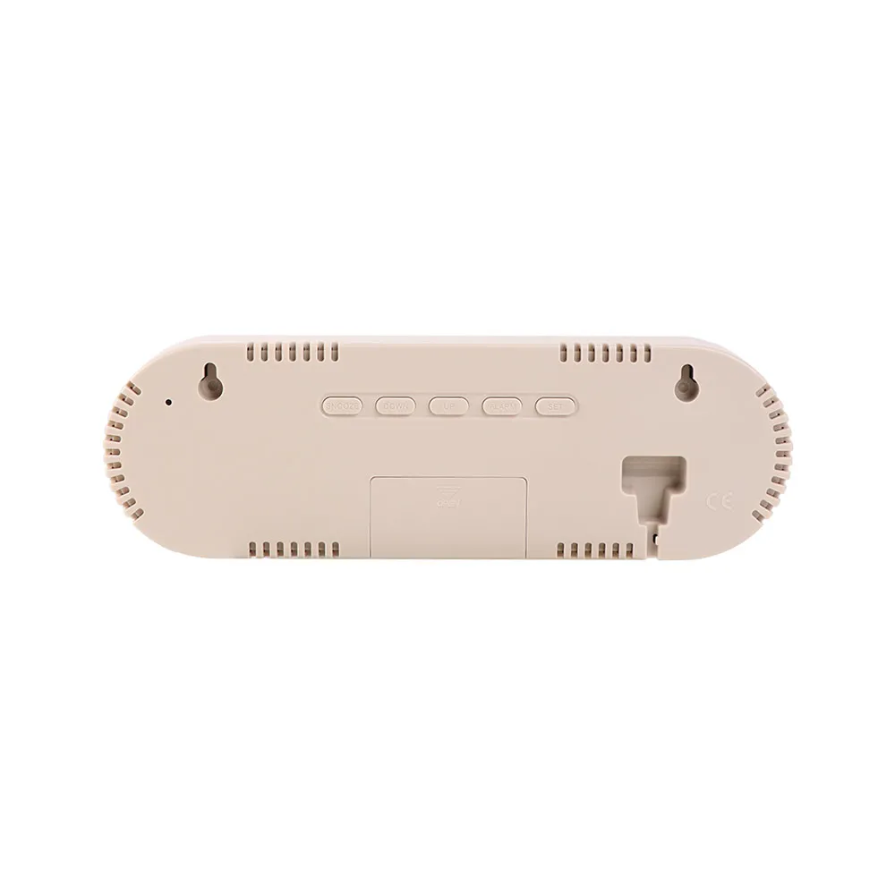Minimalist Design Digital Wall Clock Silent Operation Lightweight Construction Temperature Display Clock Hanging Mount