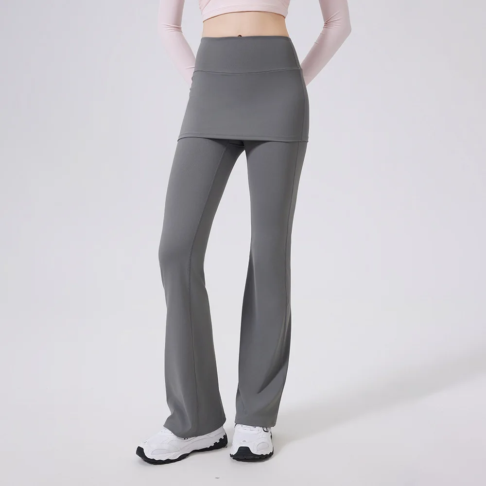 

Спортивные брюки с высокой талией и плиссировкой, подтягивающие ягодицы, для йоги и бега, облегающие фитнес-брюки-клеш.