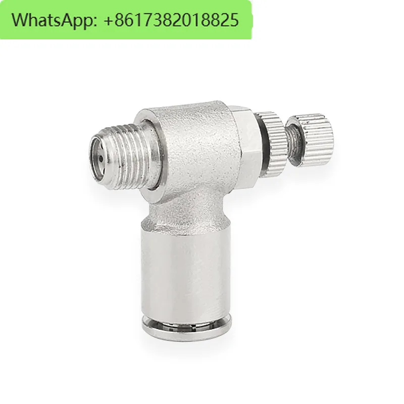 5Pcs  All copper pneumatic joints, trachea, insertion, one-way throttle valve, cylinder, SL4-M5, 6-01, 8-02 speed control valve