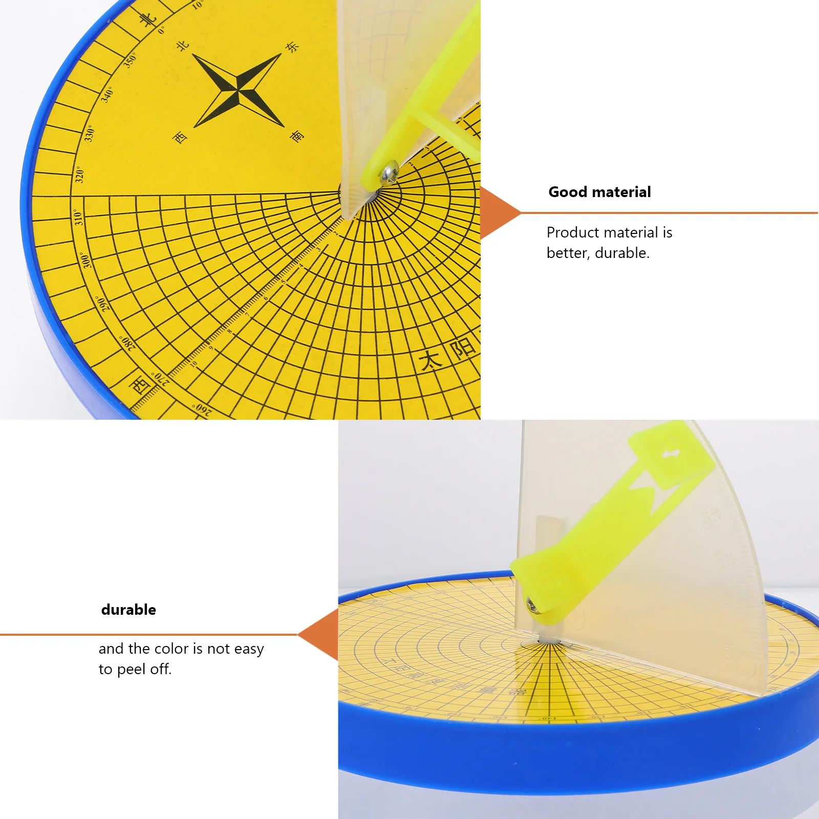 2 قطعة قياس ارتفاع الشمس دائم البلاستيك المعادن العلمية التدريس المعونة للمدرسة التعلم الجغرافيا العلمية التجريبية