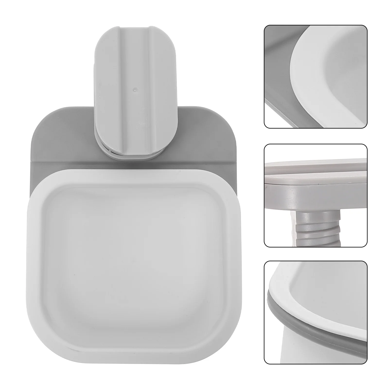 

1pc Rotatable Trash Bin Clip Trash Can Abs Sundry Storage Box For Kitchen Bathroom Office Table Garbage Holder Home Use