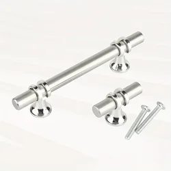 1Pc Stainless Steel Cabinet Pulls Kitchen Cabinet Handles, Kitchen Cabinet Silvery Handles, Drawer Stainless Steel Dresser Knobs