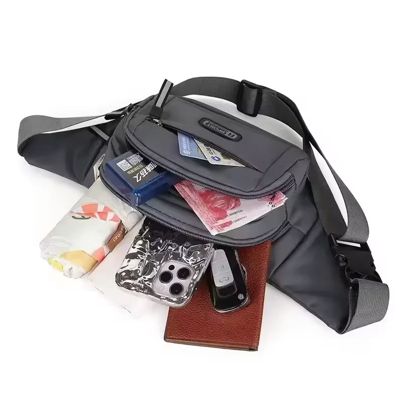 Men's Multifunctional Sports Waist Bag Fanny Pack for Running Cycling Crossbody Chest Bag Portable Travel Phone Money Belt gallery 4
