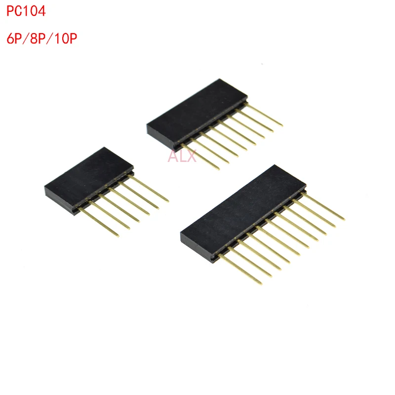 20 sztuk 8/10 PIN jeden rząd prosto trzpień żeński nagłówek 2.54MM PITCH PIN długi 11MM złącze paska gniazdo 1X6 1x8 1x10 6P/8P/10P