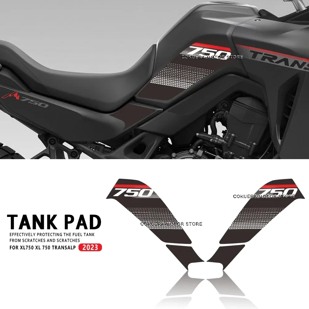 

For Honda XL750 XL 750 Transalp 2023 Motorcycle Accessories Tank Pad Protection Stickers Decals Knee Pad Fuel Tank Pad