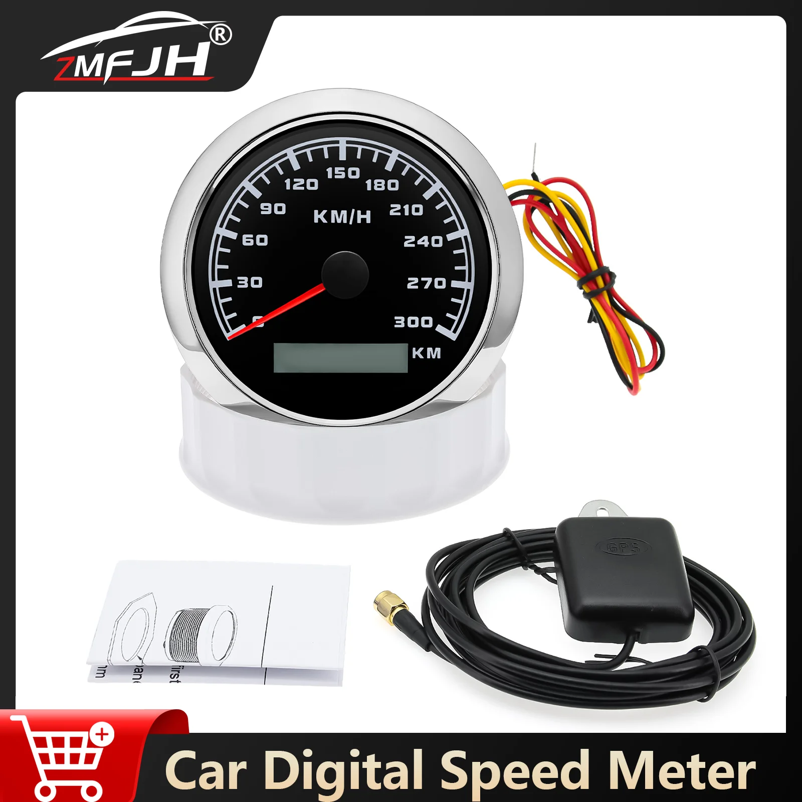 

Водонепроницаемый GPS-спидометр 85 мм, 0-300 км/ч, с GPS-антенной, 7-цветной подсветкой, для морских судов, автомобилей, грузовиков, 12В/24В