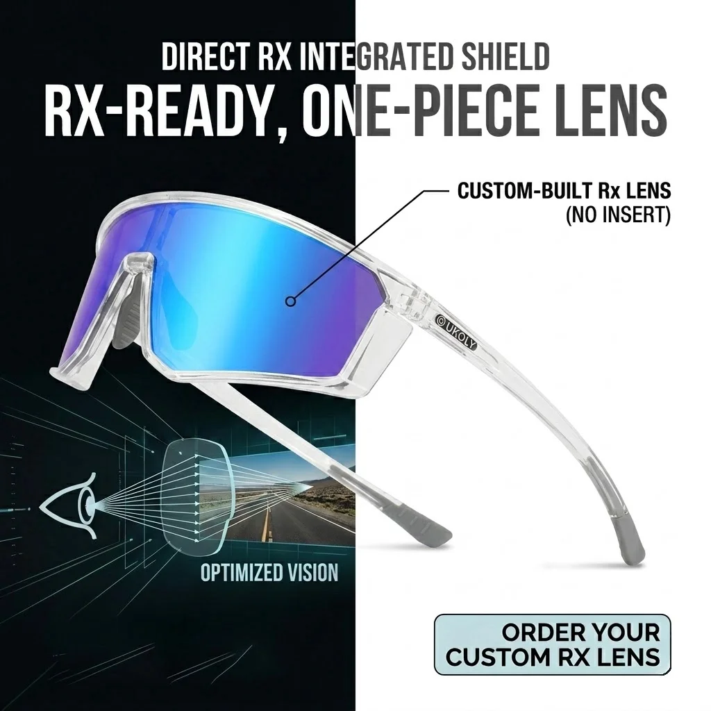 

Custom Myopia Cycling Glasses Men Women Photochromic Sports Sunglasses Large Curved Panoramic View Digital Visual Field Eyeglass