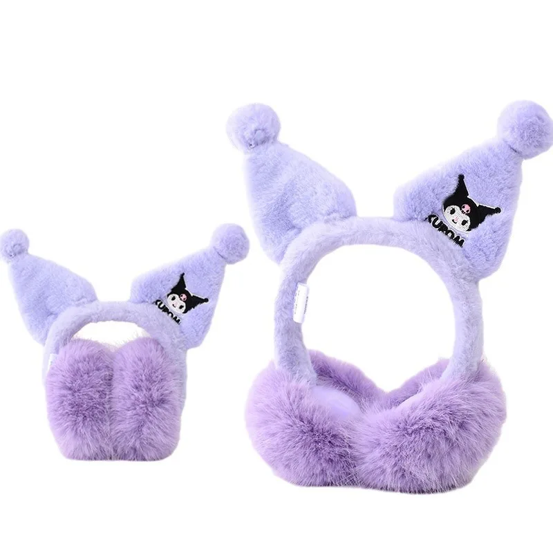 Disney cute cartoon children's earmuffs for girls in winter warm plush folding ear cover warm foldable ear warm