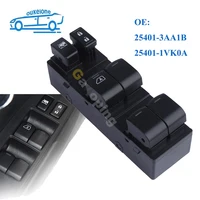 Para Nissan Versa 2012-2019 elevador de energía eléctrico delantero izquierdo Control de ventana botón de interruptor accesorios de coche 25401-3AA1B 25401-1VK0A