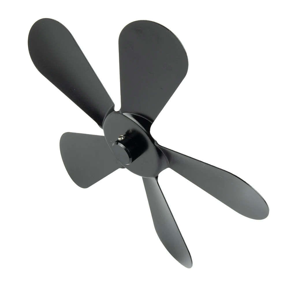 For Heat Powered Fan Blade Lightweight Log Replacement Stove Fan 172mm Aluminum Alloy Fireplace Heat-Resistant