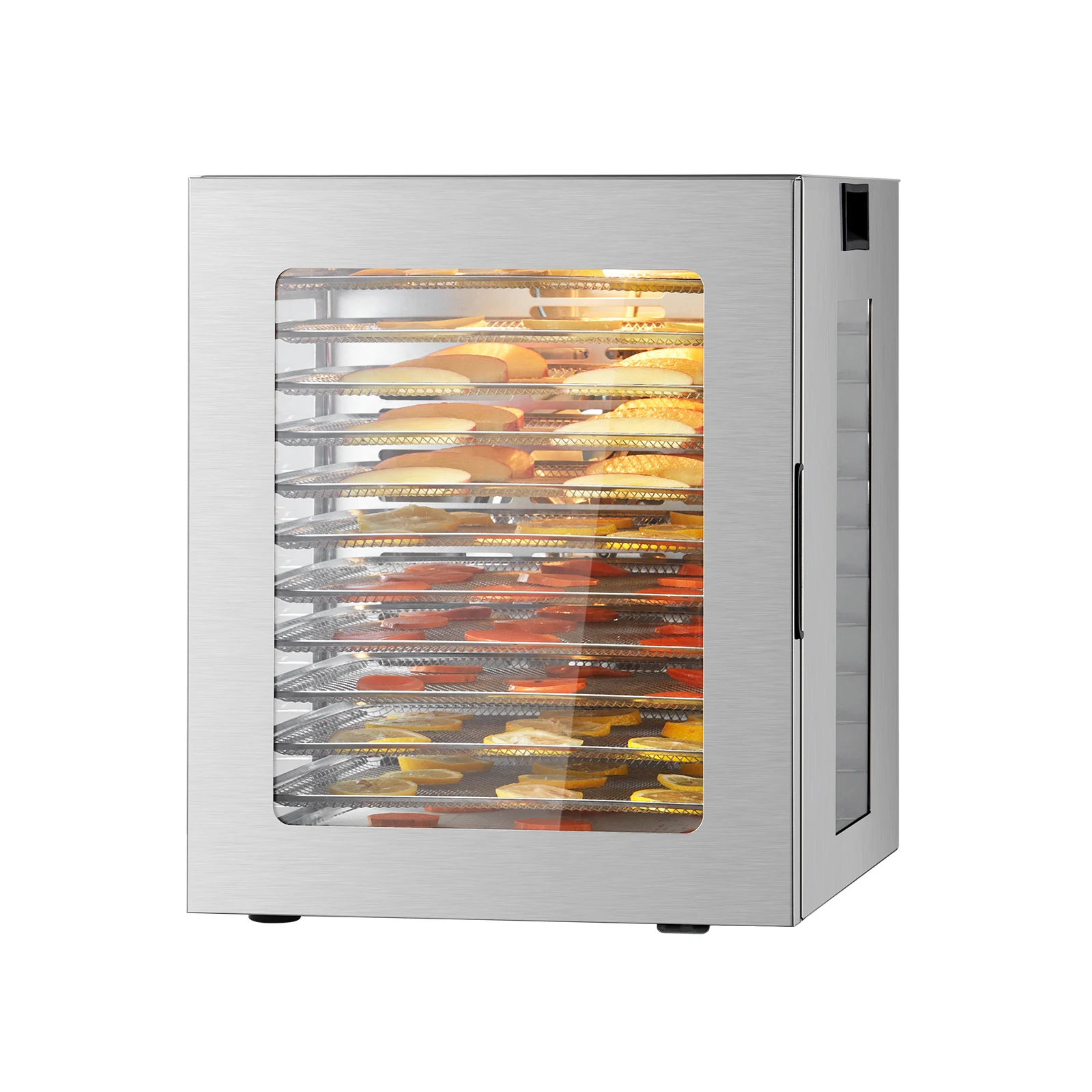 SucceBuy Dörrgerät mit einstellbarer Temperatur und 24-Stunden-Timer, Gefriertrockner für Dörrfleisch, Fleisch, Obst, Gemüse, Kräuter