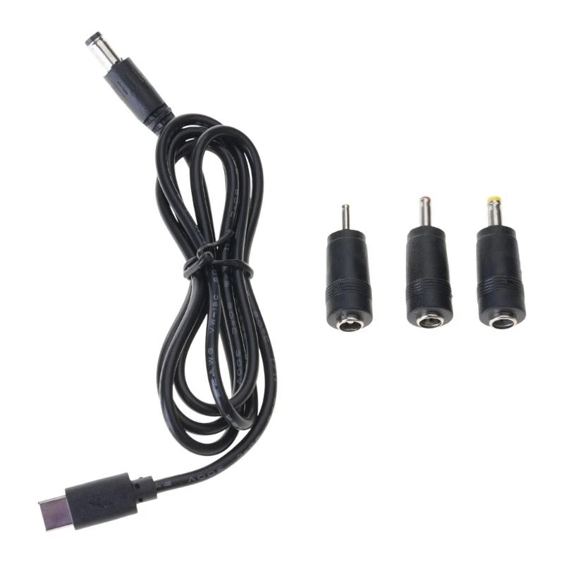 573A Type C to 5.5x2.1mm Power Cable Barrel Center Pin Positive Cord