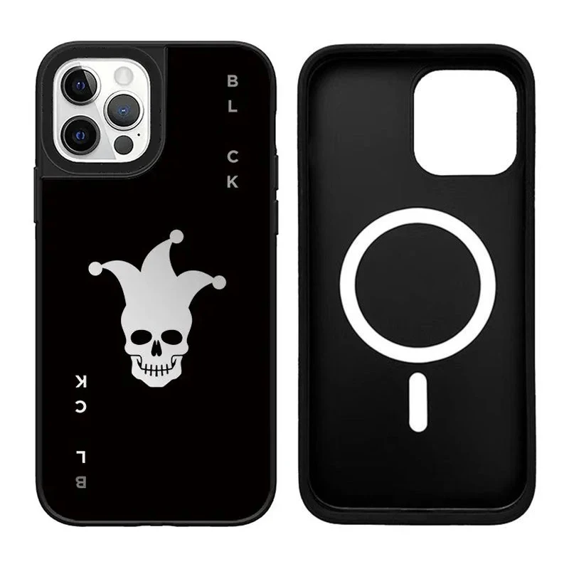 Clown iPhone 11 12 13 14 15 16 Pro Max Mirror Surface MagSafe Case Cover Shell