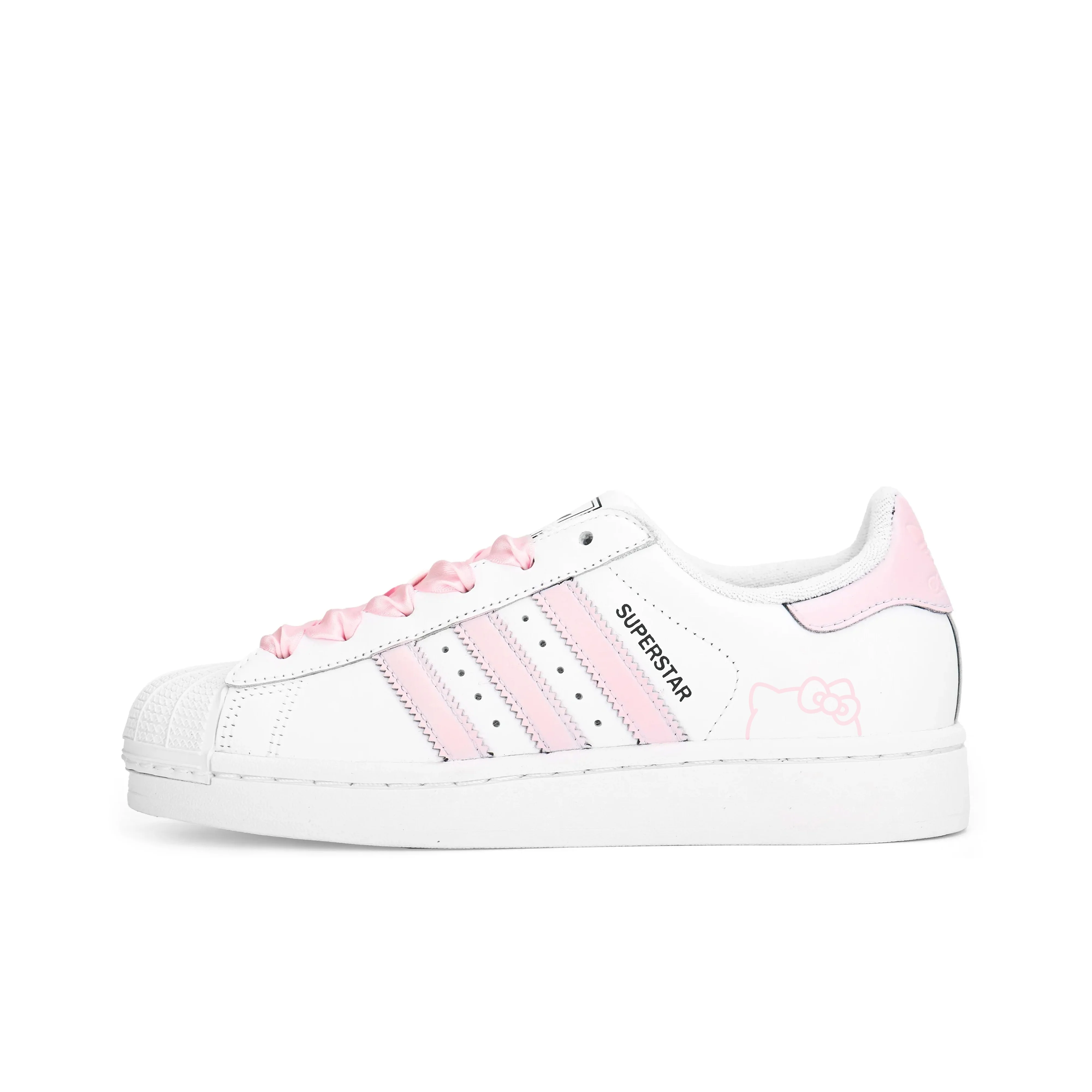 Adidas Originals Superstar 2 Light Pink Kitten Chaussures de skateboard basses antidérapantes et résistantes à l'abrasion unisexe