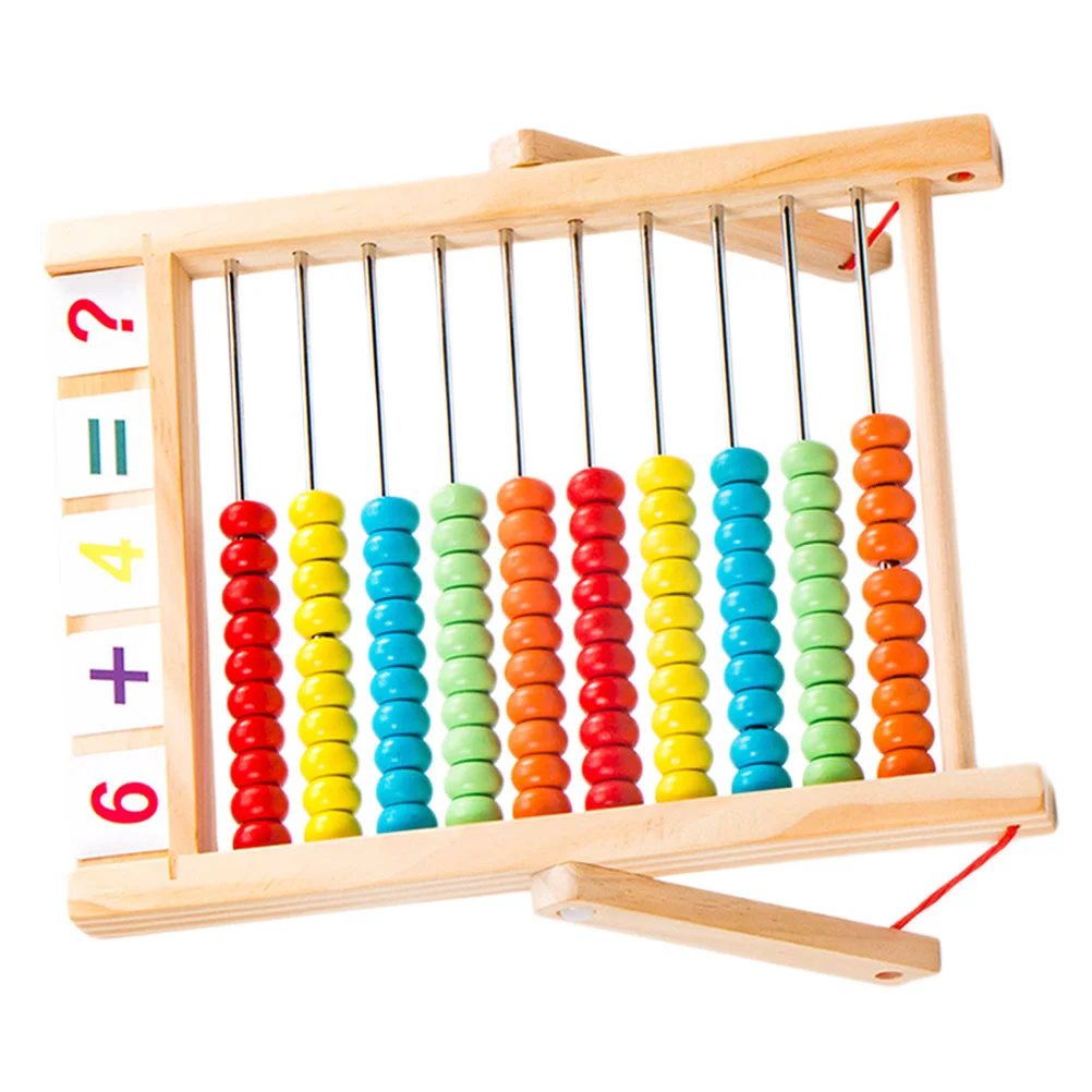 

Wooden Arithmetic Abacus Childrens Toys Educational Tools Bamboo Calculating Student Toddler for Toddlers